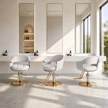 Jared Faux Leather Salon Chair